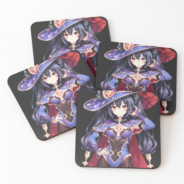 Item preview, Mona Genshin Impact Dark Background Mage Pose Star Charm designed and sold by SuperTeamCanada.