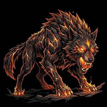 Artwork thumbnail, Infernal Wolf by Stickersdevelop