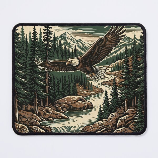 Item preview, Bald Eagle Art — Wilderness Is Not For Sale — Conservation Print designed and sold by MālamaThreads.