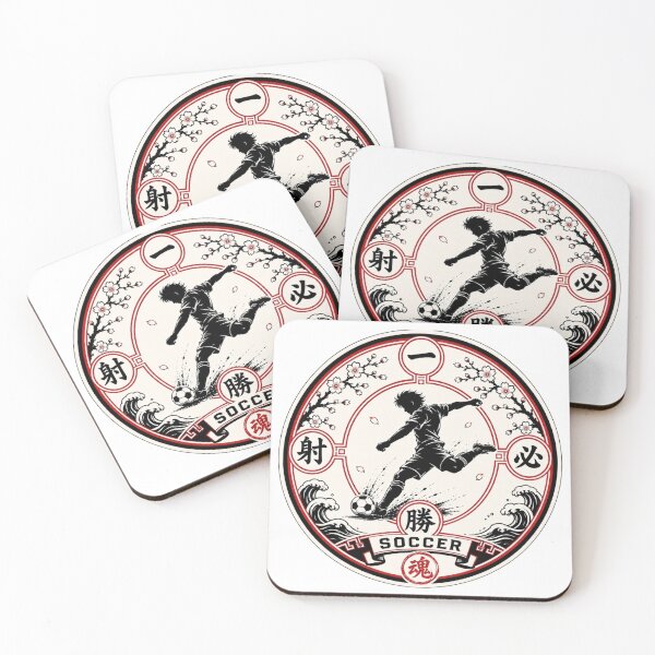 Item preview, Issha Hissho – Japanese Kamon Soccer Sticker Art designed and sold by Locker39.
