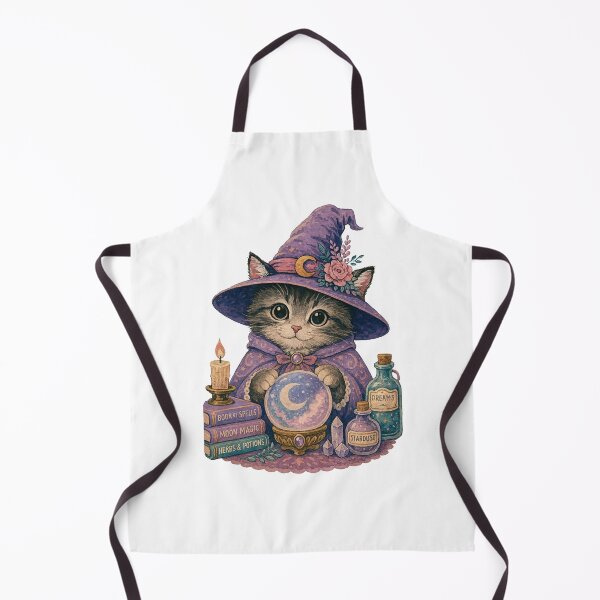 Item preview, Crystal Ball Cat Witch Atelier designed and sold by AtlantiqArt.
