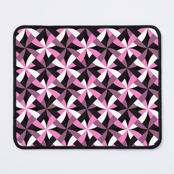 Item preview, Pink, White And Black Pinwheel-Style Geometric Pattern designed and sold by DEC02.