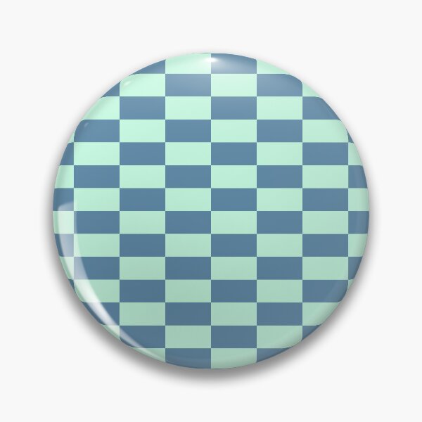 Item preview, Aero blue & air force one blue rectangles checkered designed and sold by Mint + Midnight.