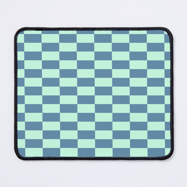 Item preview, Aero blue & air force one blue rectangles checkered designed and sold by Mint + Midnight.