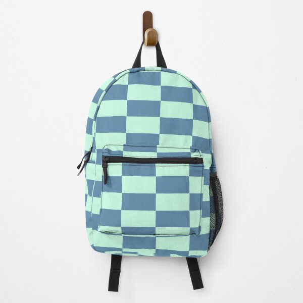 Item preview, Aero blue & air force one blue rectangles checkered designed and sold by Mint + Midnight.