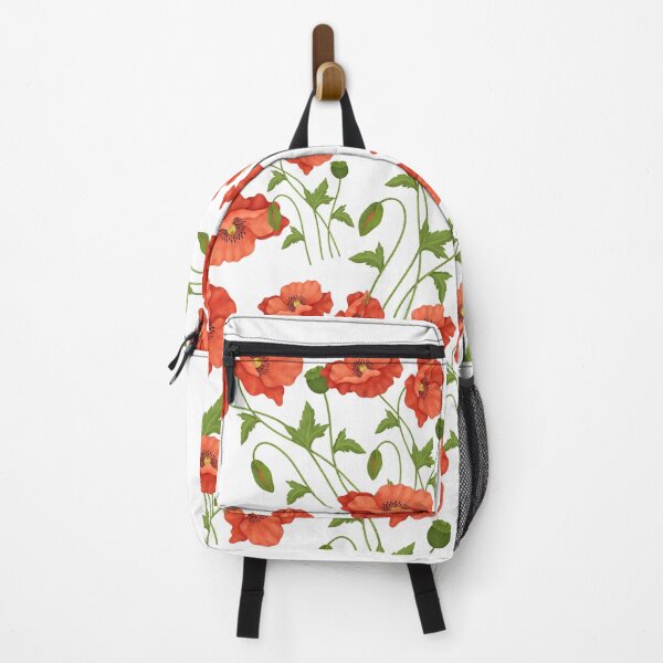 Item preview, Red Poppy Flowers Floral Pattern designed and sold by Atlasoloji.