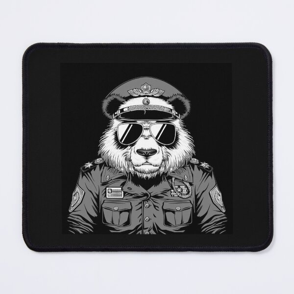 Item preview, Black and White Police Panda Officer Design designed and sold by inkoutninja.