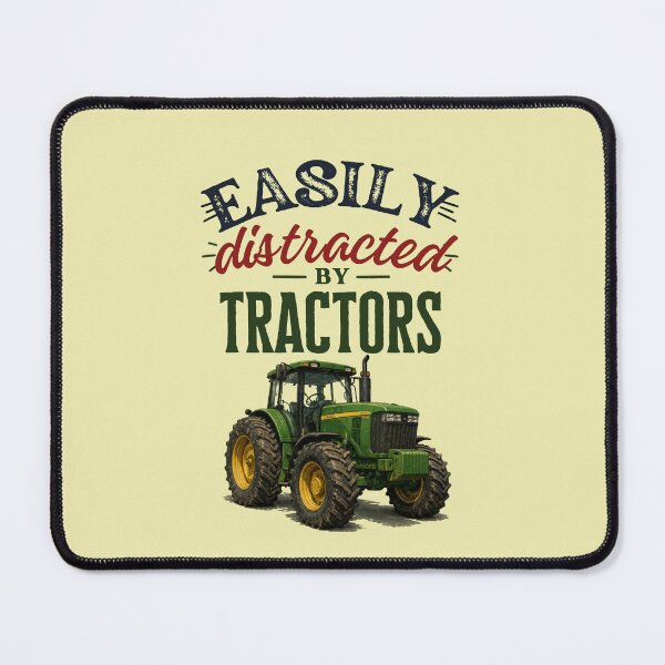 Item preview, Easily distracted by tractors vintage farm designed and sold by Rue Market.