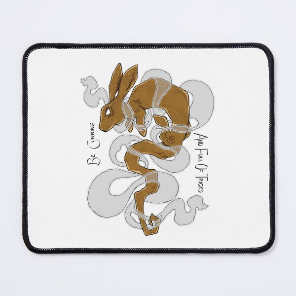 Item preview, Mystical Hare with Smoke Clouds Folklore Art designed and sold by Pixelonersquare.