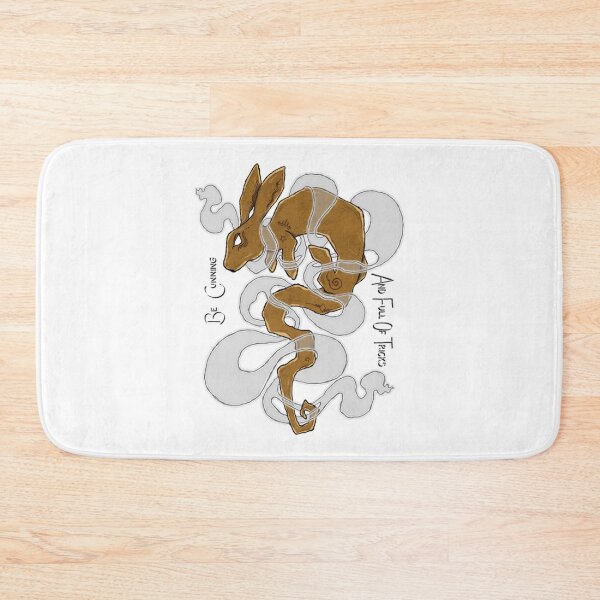 Item preview, Mystical Hare with Smoke Clouds Folklore Art designed and sold by Pixelonersquare.