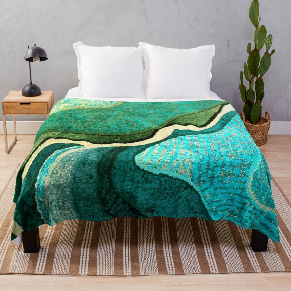 Item preview, Rivers Of Green And Aqua Trendy Abstract Art designed and sold by DEC02.