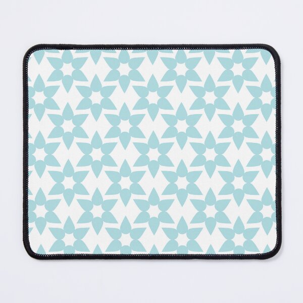 Item preview, White & powder blue abstract flowers designed and sold by Mint + Midnight.