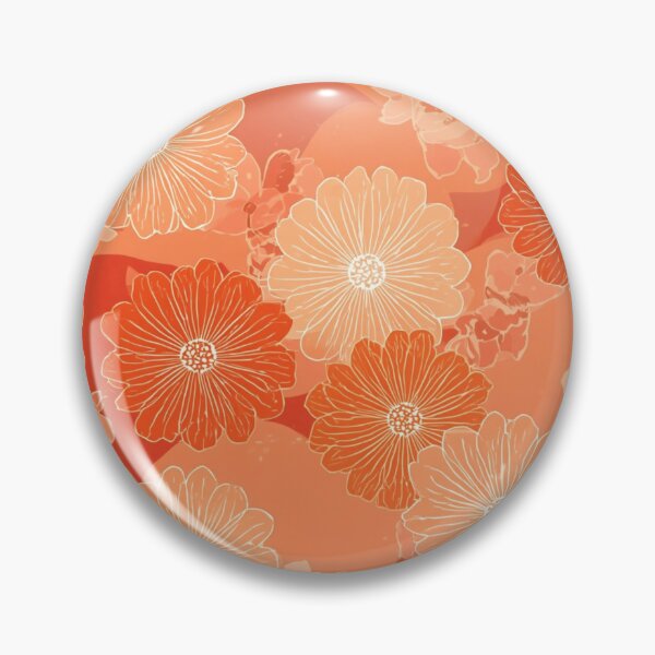 Item preview, Orange floral  designed and sold by Roxburylane.