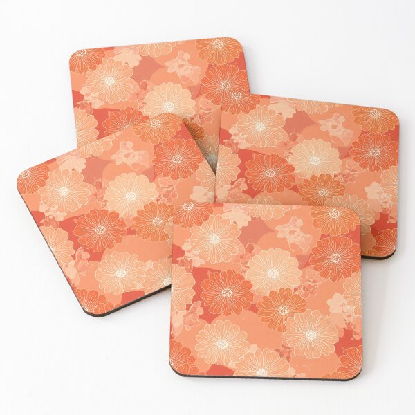 Item preview, Orange floral  designed and sold by Roxburylane.