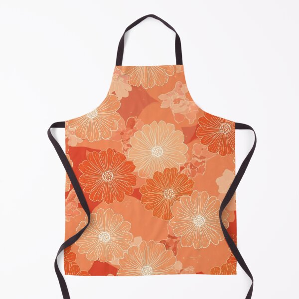 Item preview, Orange floral designed and sold by Roxburylane.