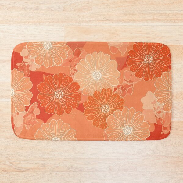 Item preview, Orange floral  designed and sold by Roxburylane.