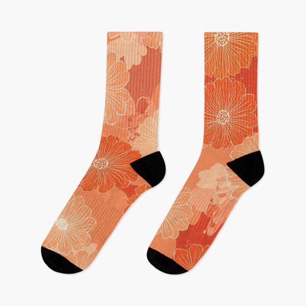 Item preview, Orange floral  designed and sold by Roxburylane.