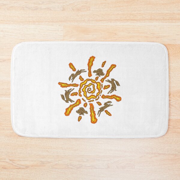 Item preview, Celestial Rabbit Sun Spiral Folklore Art designed and sold by Pixelonersquare.