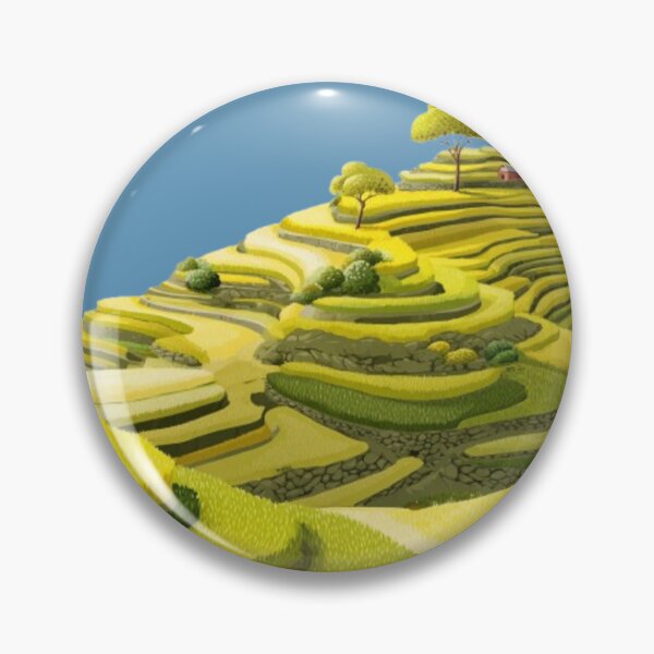Item preview, Golden Terraced Rice Paddy Field designed and sold by Newrealis.