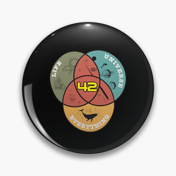 Item preview, Life Universe Everything Venn Diagrams designed and sold by AgentJerichoArt.
