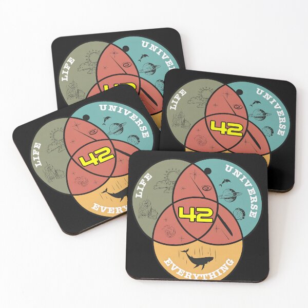 Item preview, Life Universe Everything Venn Diagrams designed and sold by AgentJerichoArt.