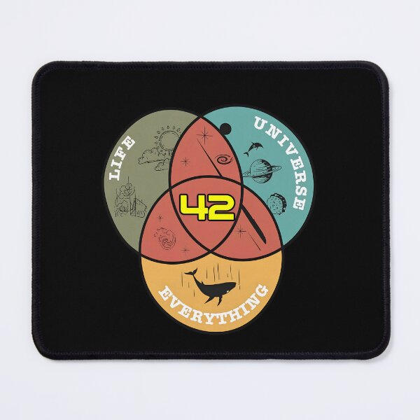 Item preview, Life Universe Everything Venn Diagrams designed and sold by AgentJerichoArt.