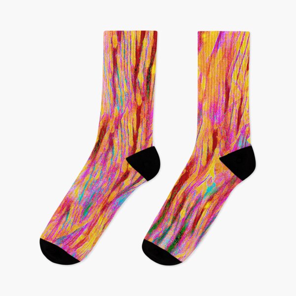 Item preview, Fireworks Show: Yellow, Pink, Turquoise, Red Abstract design designed and sold by Brightside-art.