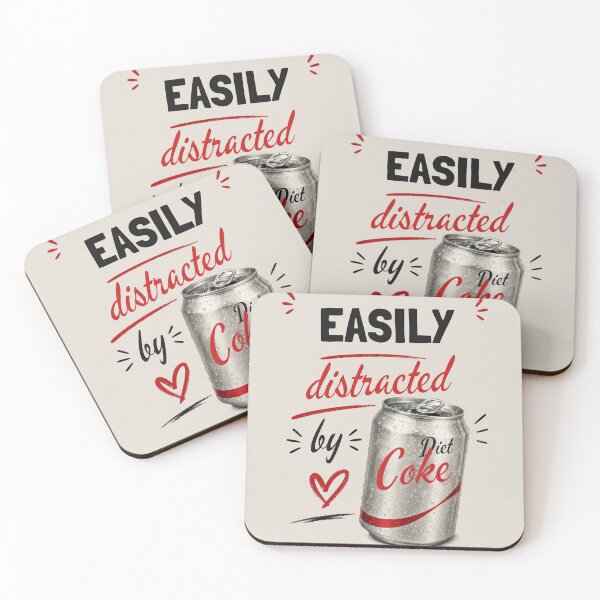 Item preview, Easily distracted by soda can with heart doodle designed and sold by Rue Market.