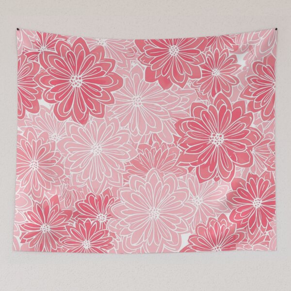 Item preview, Fresh pink floral design  designed and sold by Roxburylane.