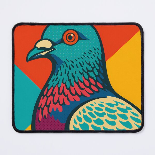 Item preview, Retro Pop Art Poster Illustration of Pigeon | Bold Urban Bird Print with Vibrant Feathers, City Life Aesthetic & Contemporary Wildlife Design | Vintage Animal Wall Art Decor designed and sold by PaintedPixels01.