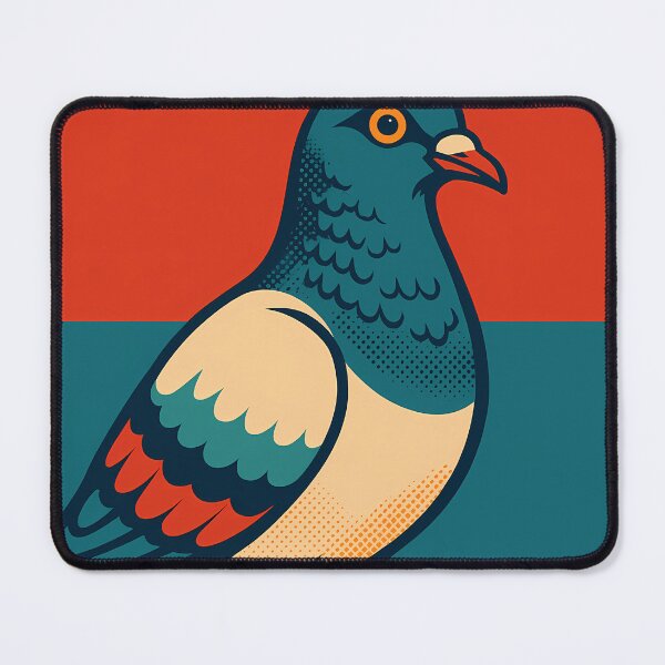 Item preview, Retro Pop Art Poster Illustration of Pigeon | Bold Urban Bird Print with Vibrant Feathers, City Life Aesthetic & Contemporary Wildlife Design | Vintage Animal Wall Art Decor designed and sold by PaintedPixels01.