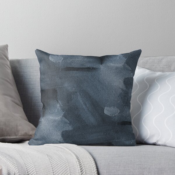Item preview, Monochromatic Painterly Abstract in Navy Blue designed and sold by Artistestella.