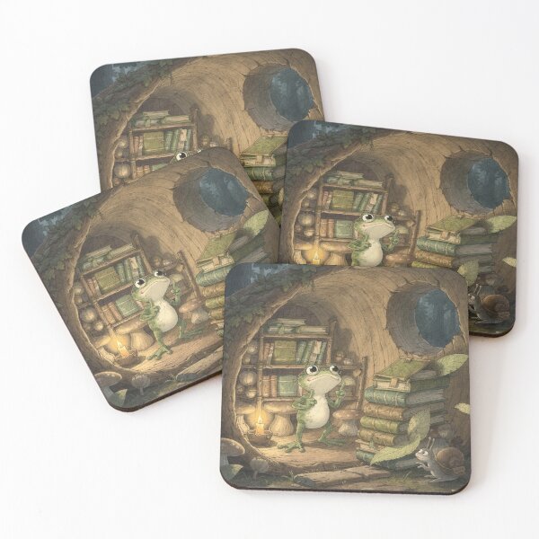 Item preview, Frog Librarian: Shhh designed and sold by PictorialWhimsy.