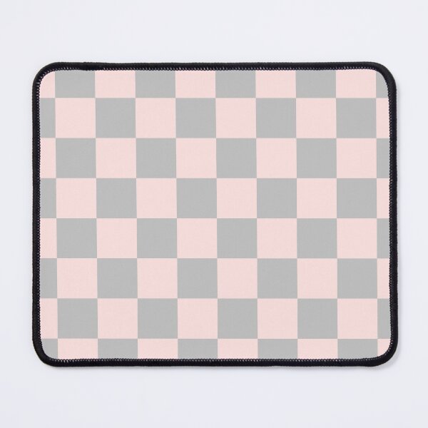 Item preview, Misty rose & gray checkered designed and sold by Mint + Midnight.
