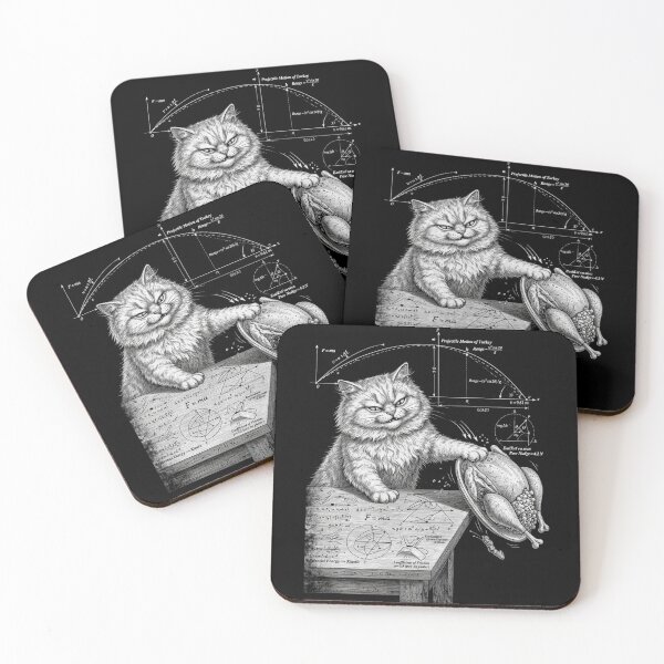 Item preview, Funny What Cats Really Think Cat Physics turkey Thanksgiving vintage designed and sold by CF_VintageDesign.