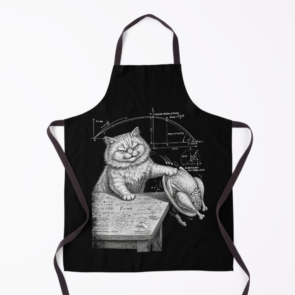 Item preview, Funny What Cats Really Think Cat Physics turkey Thanksgiving vintage designed and sold by CF_VintageDesign.