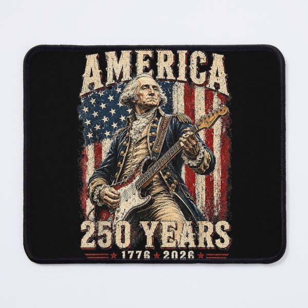 Item preview, Vintage Washington Playing Guitar 250 Years America designed and sold by KillianGrantM.
