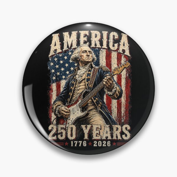 Item preview, Vintage Washington Playing Guitar 250 Years America designed and sold by KillianGrantM.