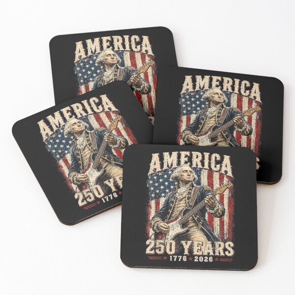 Item preview, Vintage Washington Playing Guitar 250 Years America designed and sold by KillianGrantM.
