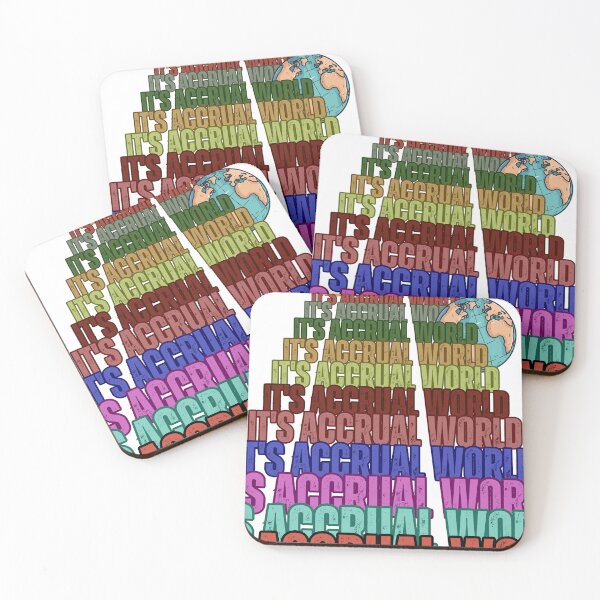 Item preview, Its Accrual World Funny Accounting Pun Sticker designed and sold by @PrintovaArt.
