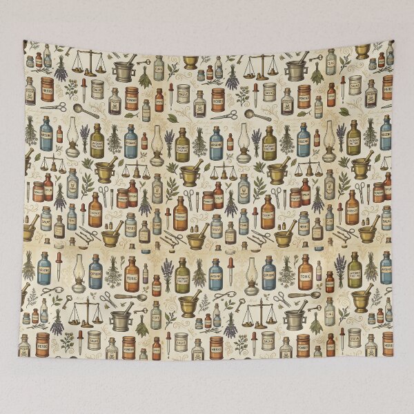 Item preview, Vintage Apothecary designed and sold by FunFitsFactory.