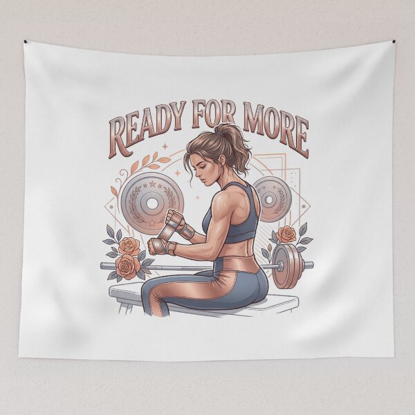 Item preview, Fierce "Ready For More" Female Athlete Art! designed and sold by pradeepvisuals.