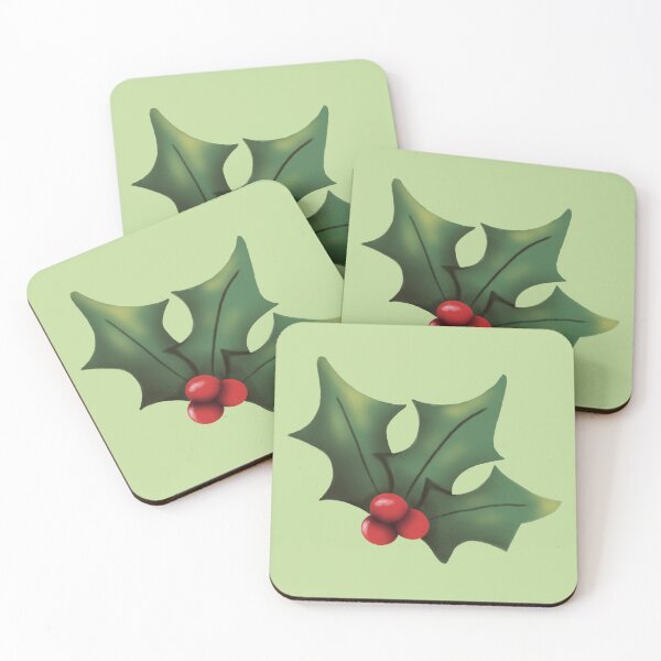 Item preview, Christmas mistletoe in watercolor designed and sold by tornasolhaze.