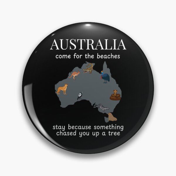 Item preview, Australia: Come for the Beaches Funny Quote designed and sold by Starlett Designs.