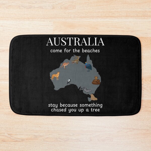 Item preview, Australia: Come for the Beaches Funny Quote designed and sold by Starlett Designs.