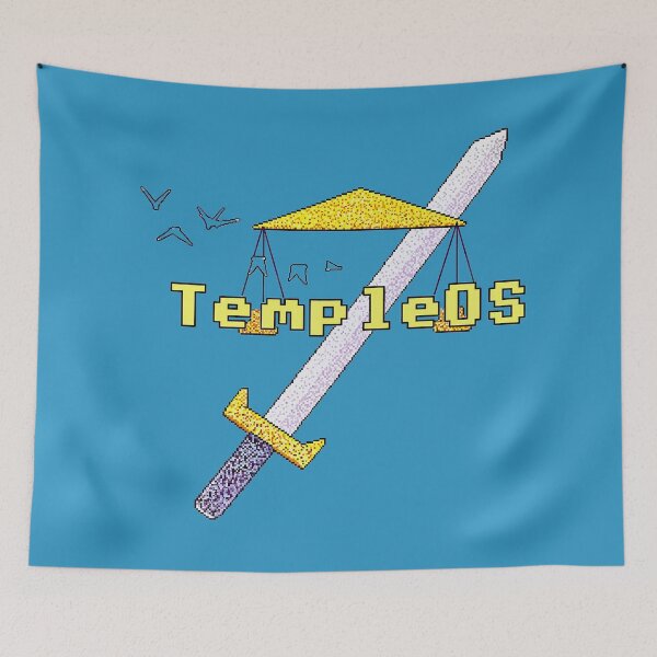 Item preview, Templeos Terry A. Davis designed and sold by NoThoughtsCat.