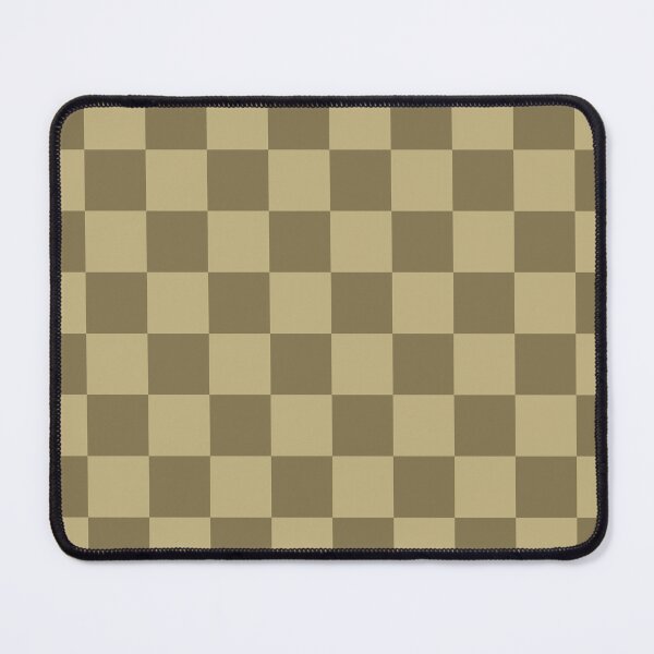 Item preview, Ecru & gold fusion checkered designed and sold by Mint + Midnight.