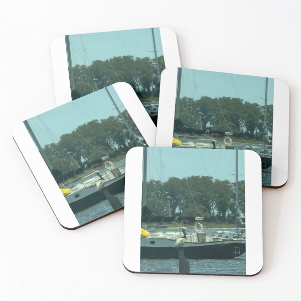Item preview, Brown pelicans and sailboats. designed and sold by Pearls1.