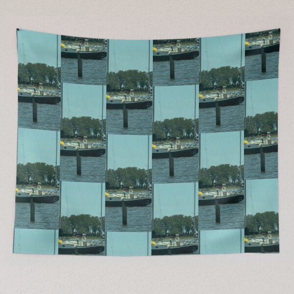 Item preview, Brown pelicans and sailboats. designed and sold by Pearls1.
