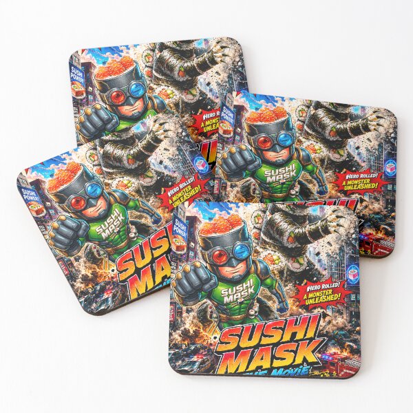 Item preview, Sushi Mask The Movie: Revenge of the Maki Monster designed and sold by Surreal Characters & Cute Pups.